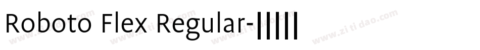 Roboto Flex Regular字体转换